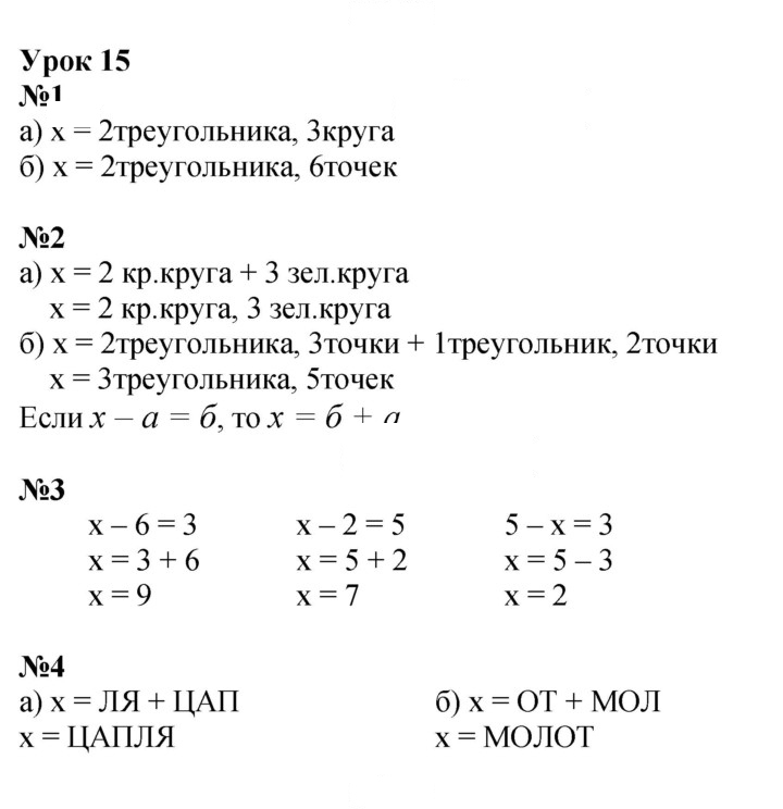 Скан решения номера Урок 15