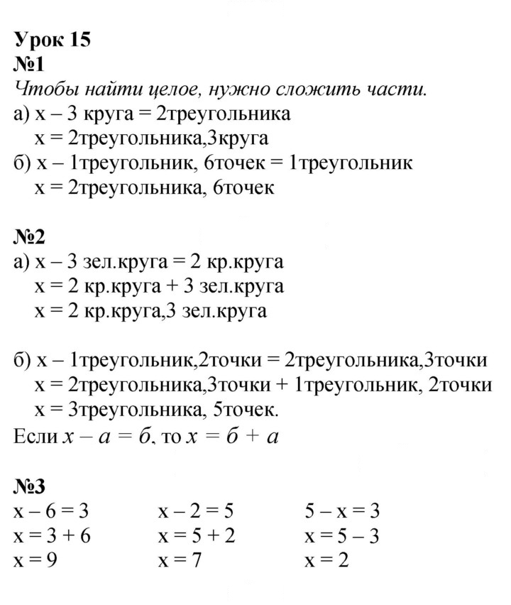 Скан решения номера Урок 15