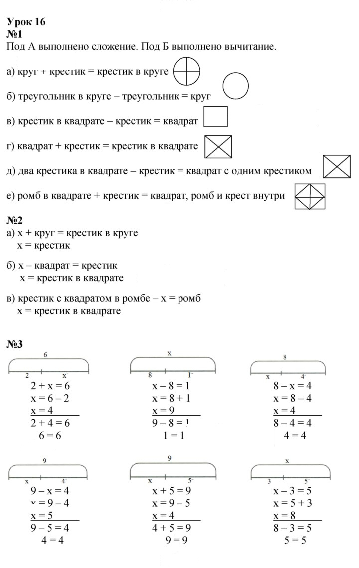 Скан решения номера Урок 16