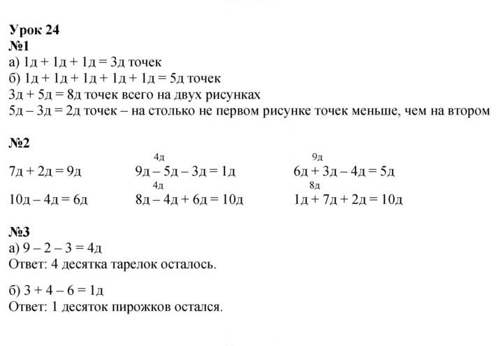 Скан решения номера Урок 24