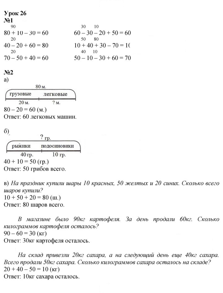 Скан решения номера Урок 26