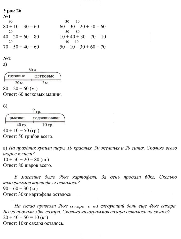 Скан решения номера Урок 26