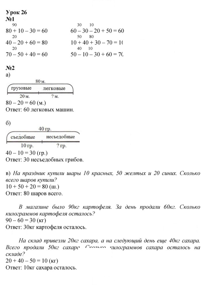 Скан решения номера Урок 26