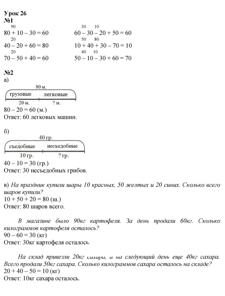 Скан решения номера Урок 26