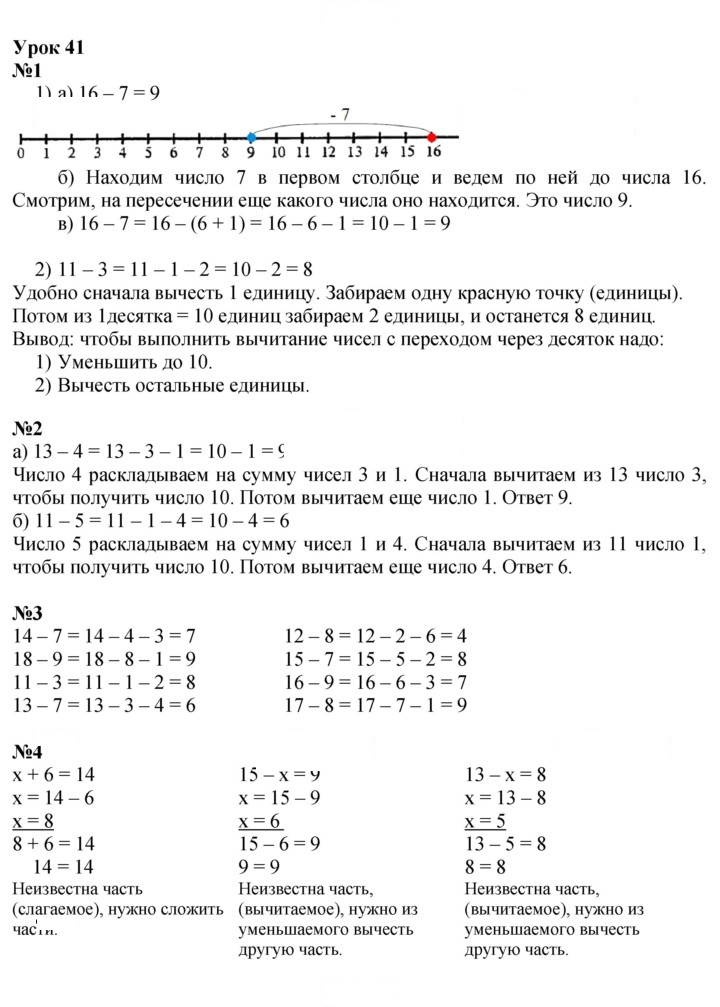 Скан решения номера Урок 41