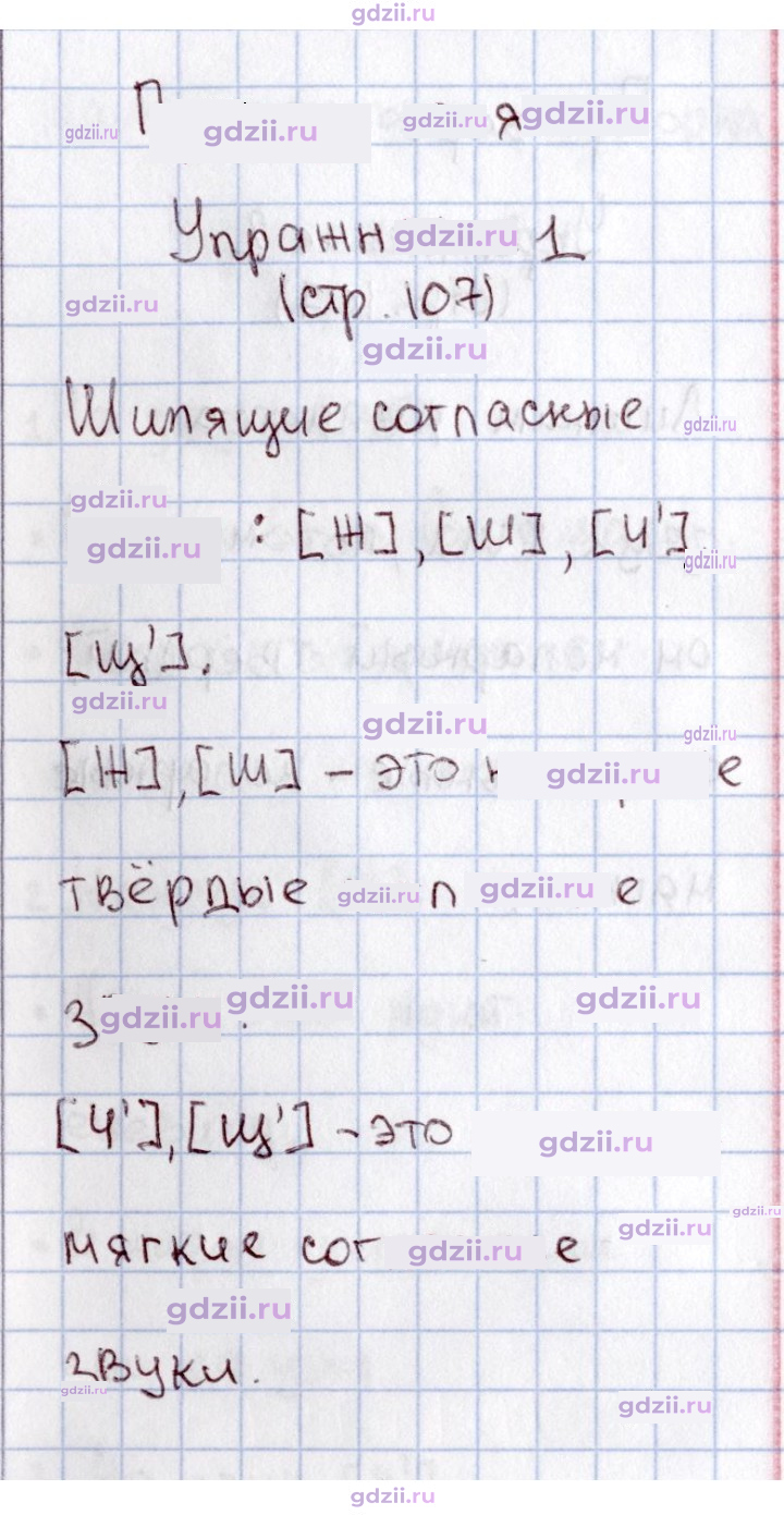 Скан решения номера 107