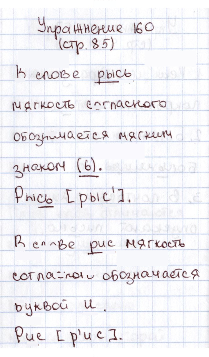 Скан решения номера 160