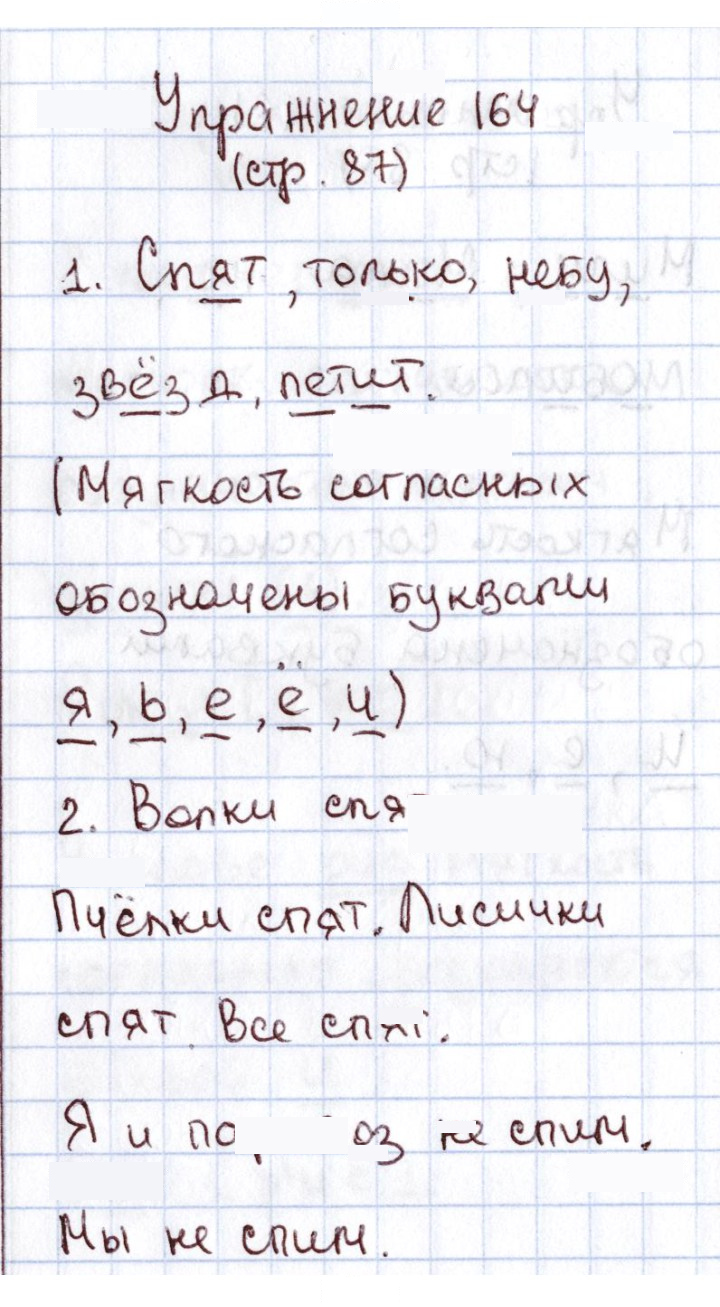 Скан решения номера 164
