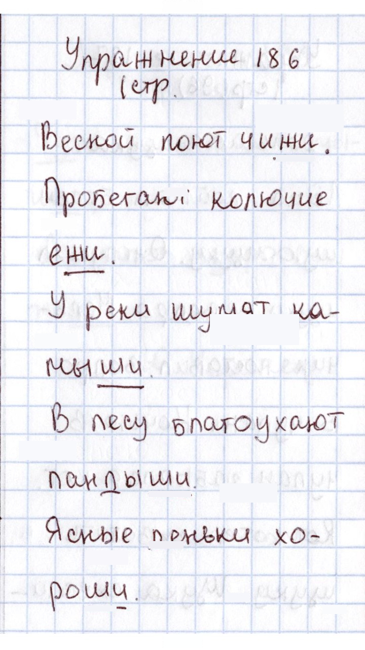 Скан решения номера 186