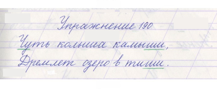 Скан решения номера 190