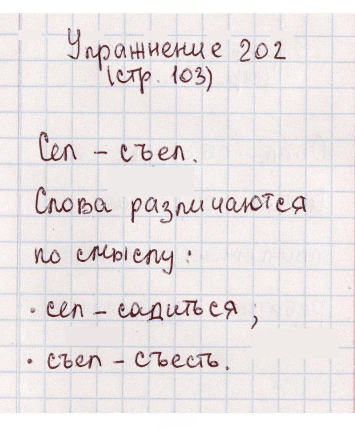 Скан решения номера 202