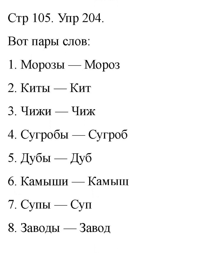 Скан решения номера 204