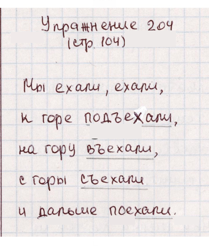 Скан решения номера 204