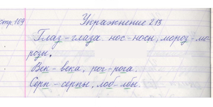 Скан решения номера 213