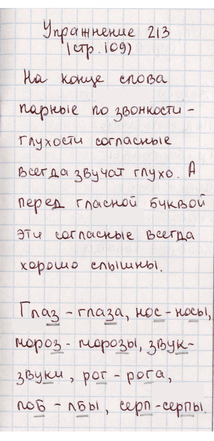 Скан решения номера 213