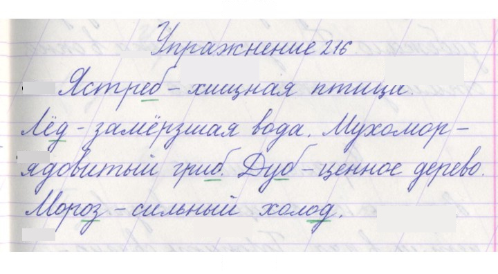Скан решения номера 216