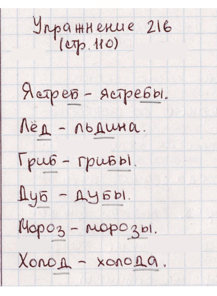 Скан решения номера 216