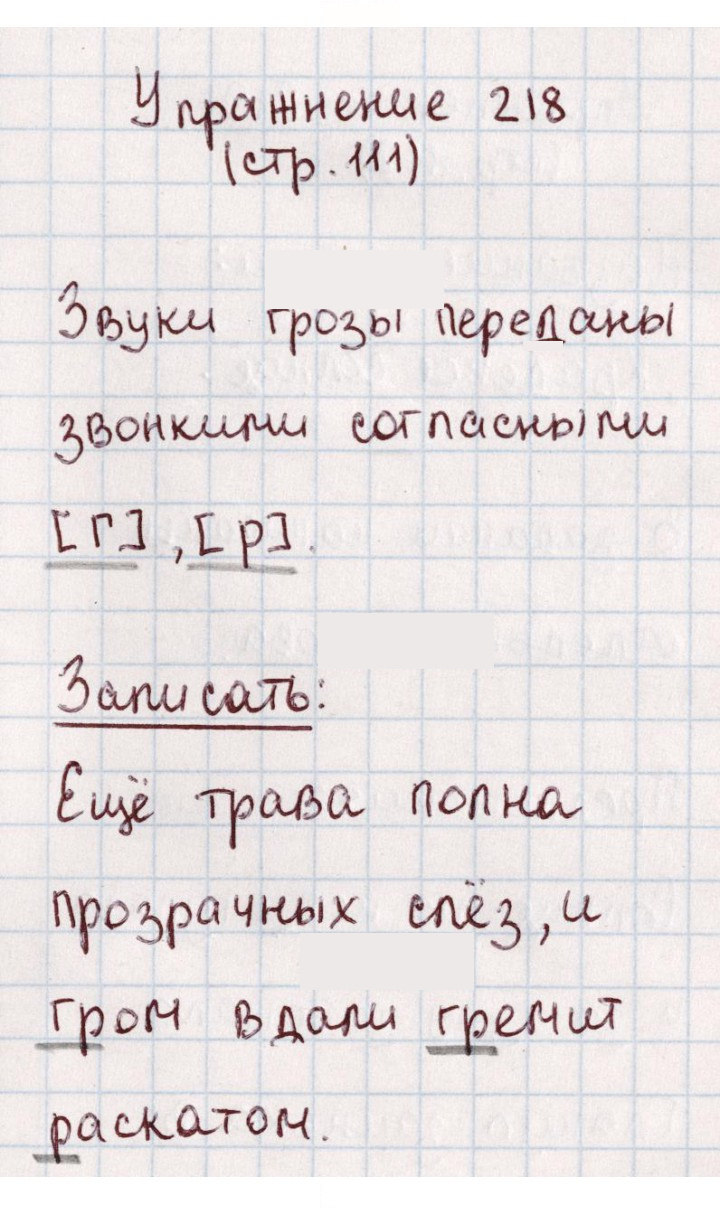 Скан решения номера 218