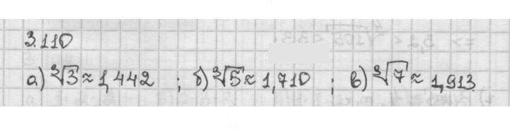 Скан решения номера 3.110