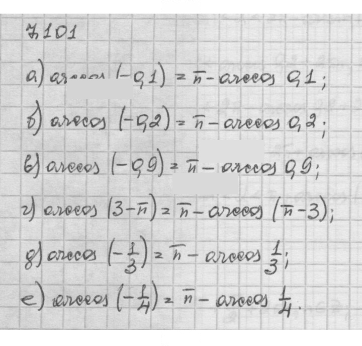 Скан решения номера 7.101