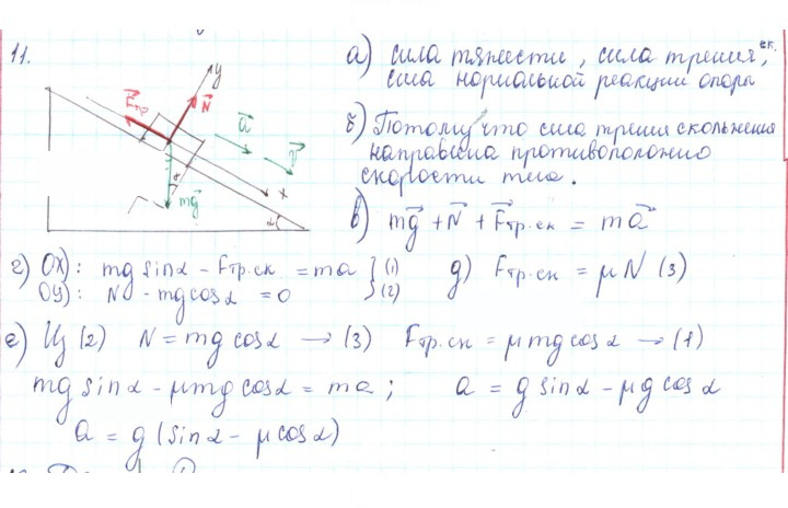 Скан решения номера 11