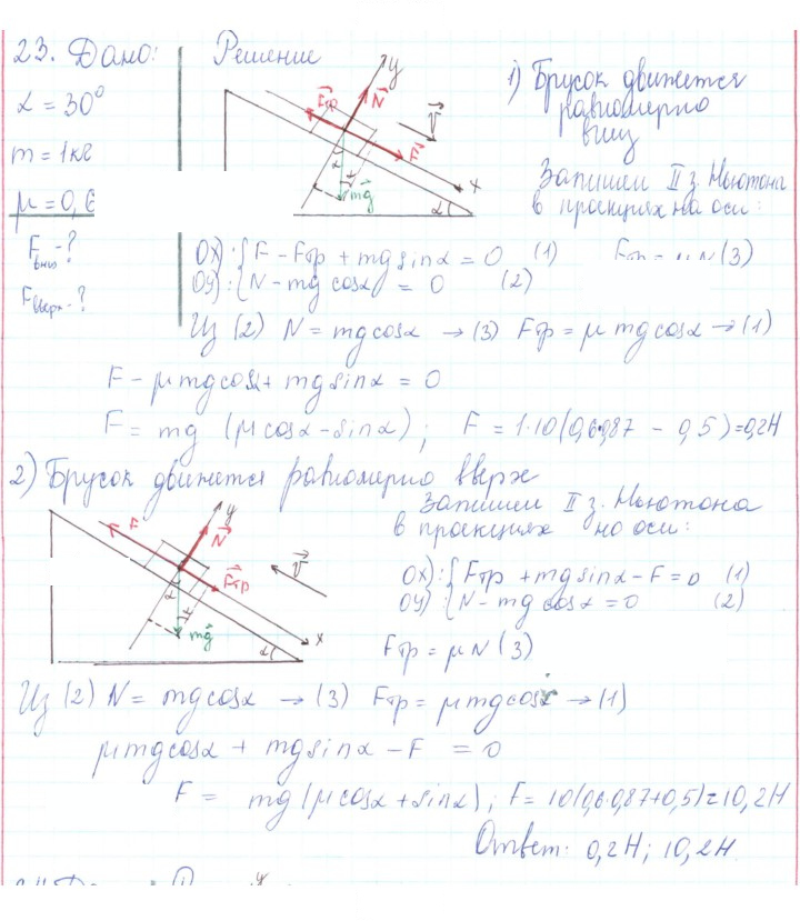 Скан решения номера 23