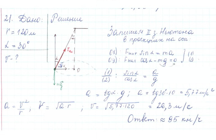 Скан решения номера 21