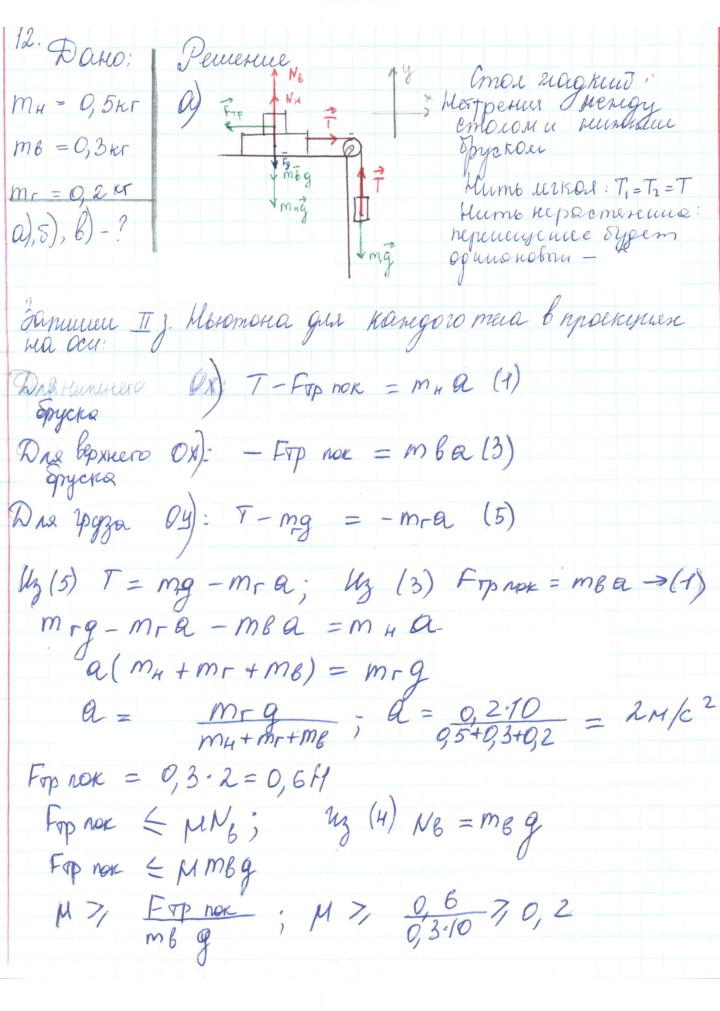 Скан решения номера 12