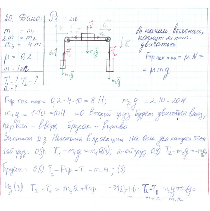 Скан решения номера 20