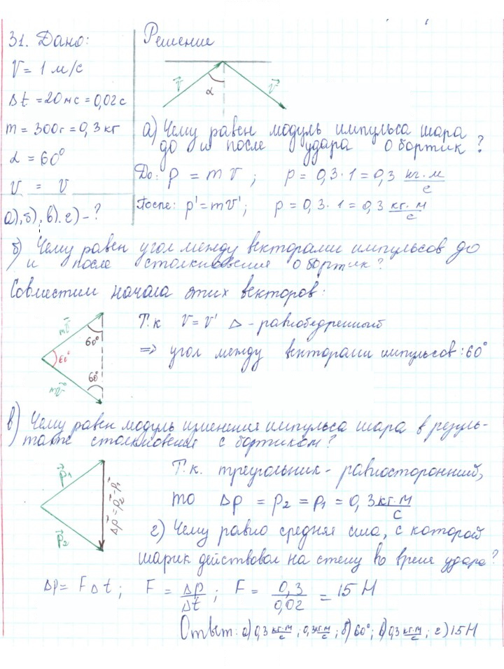Скан решения номера 31