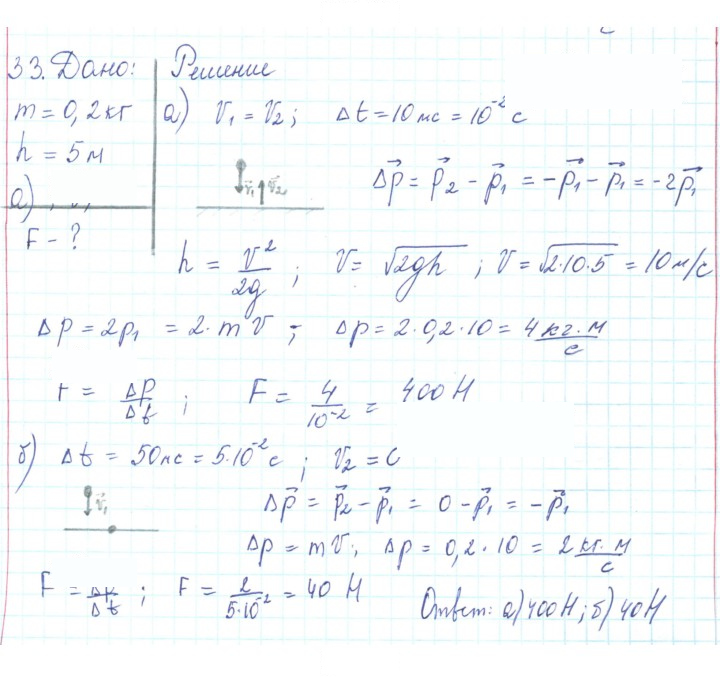 Скан решения номера 33