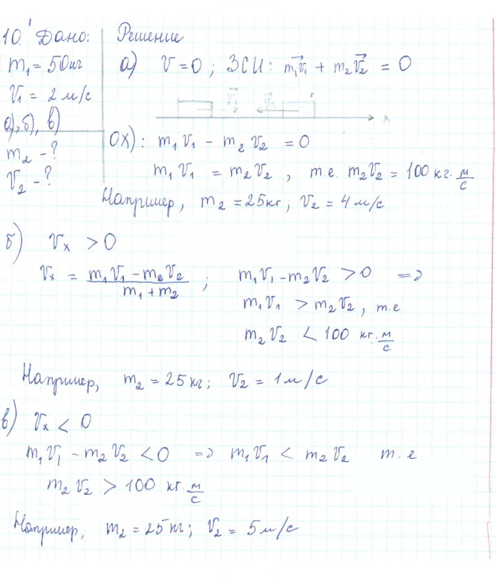Скан решения номера 10