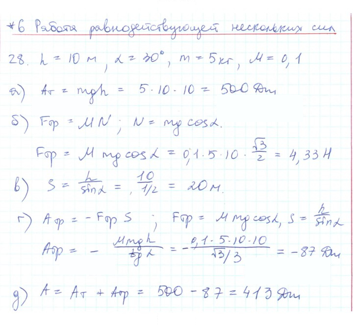 Скан решения номера 28