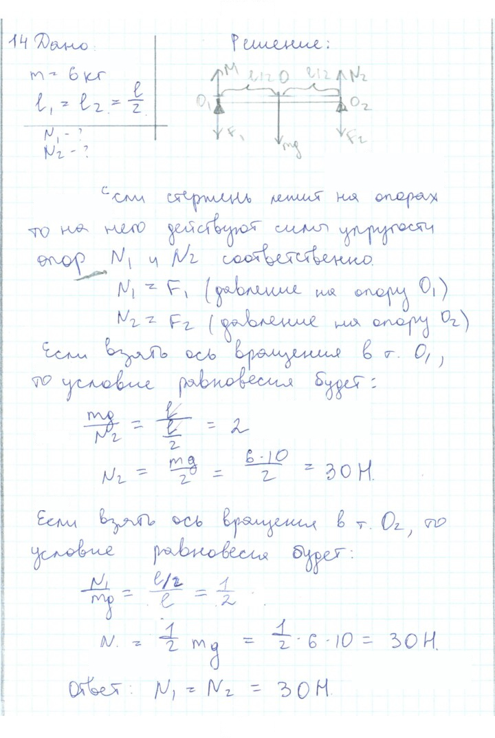 Скан решения номера 14