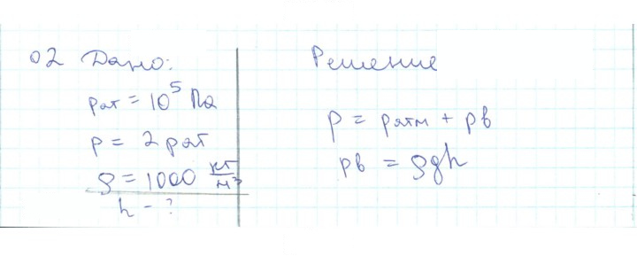 Скан решения номера 2