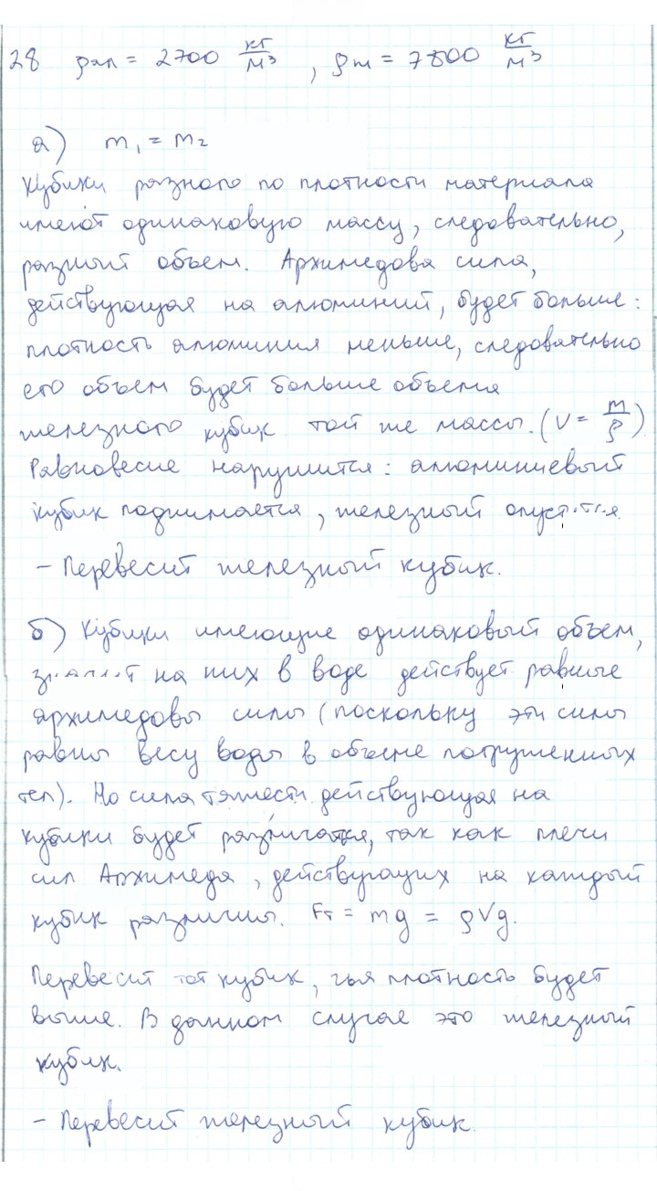 Скан решения номера 28