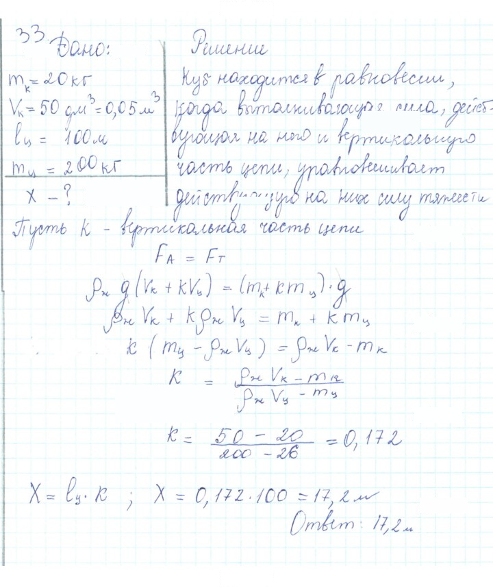Скан решения номера 33