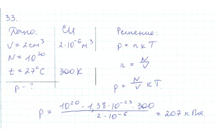 Скан решения номера 33