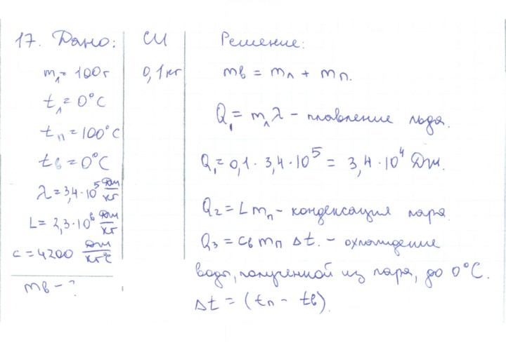 Скан решения номера 17