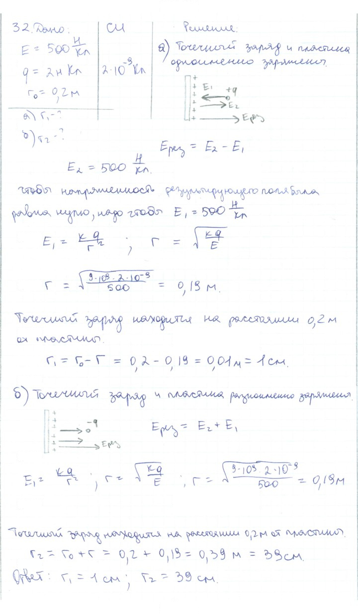 Скан решения номера 32