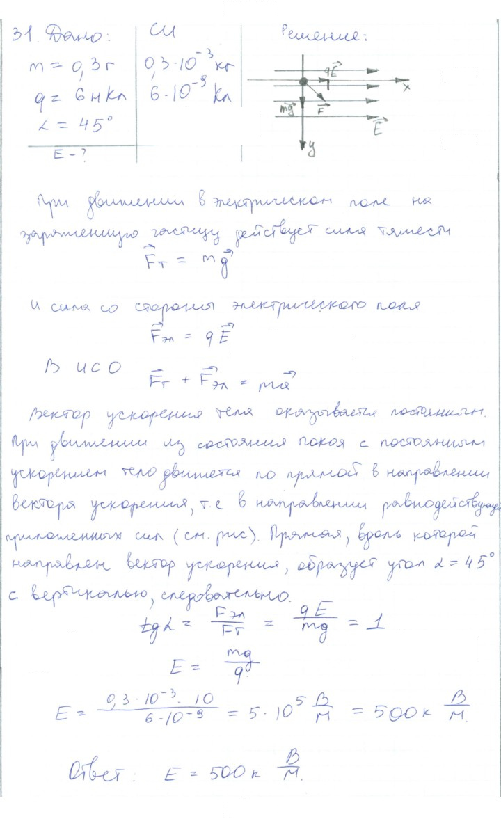Скан решения номера 31