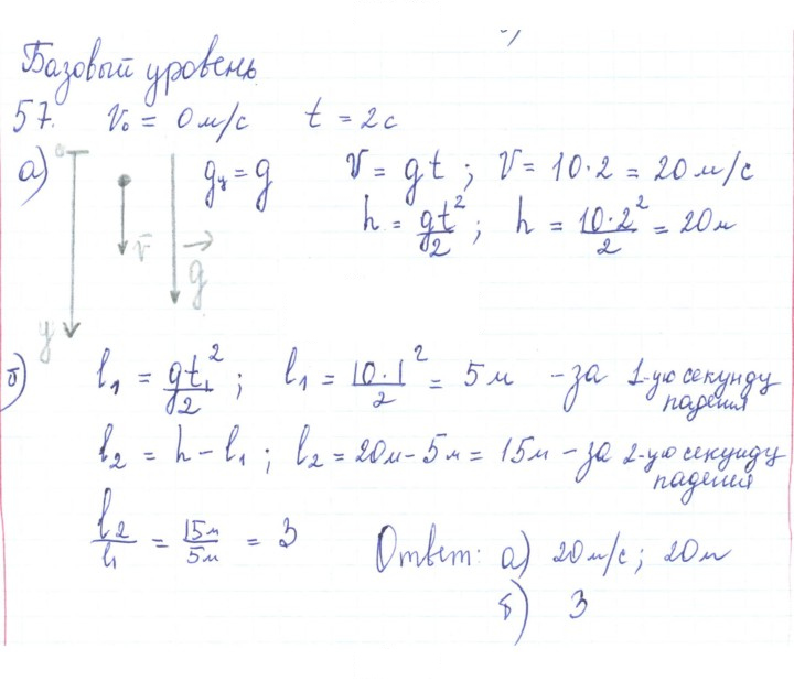 Скан решения номера 57