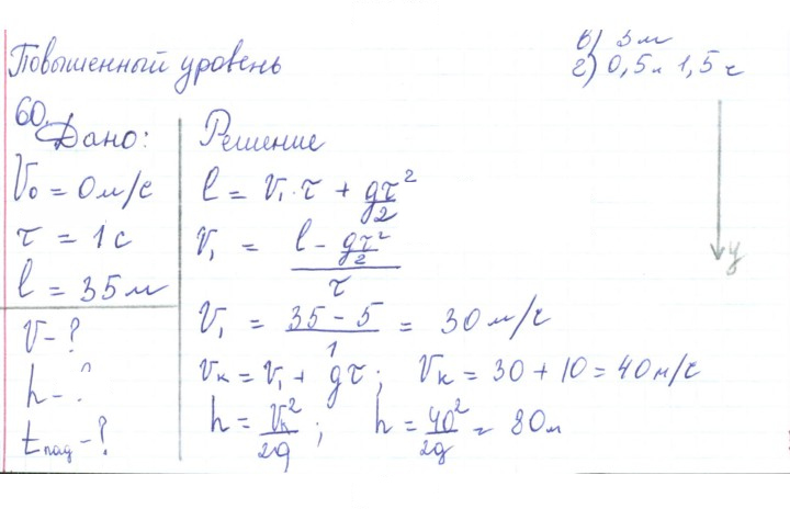 Скан решения номера 60