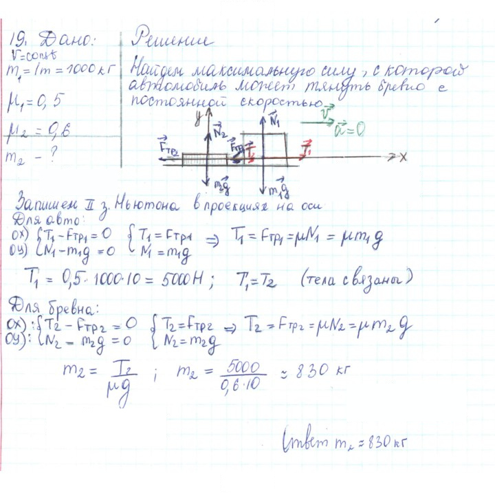 Скан решения номера 19