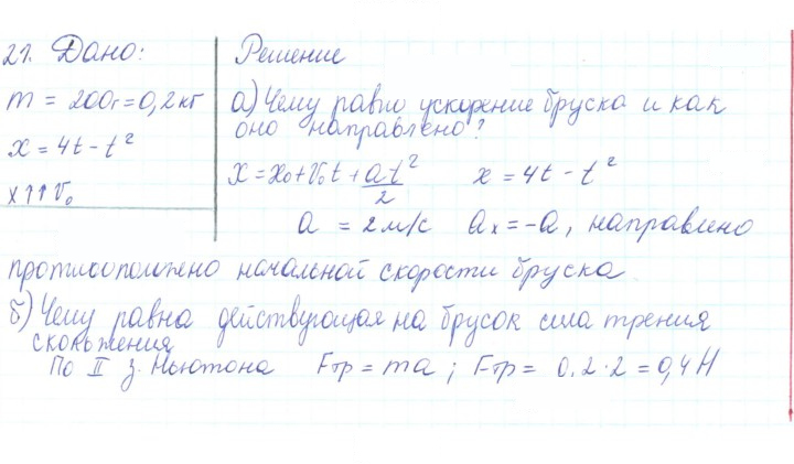 Скан решения номера 21