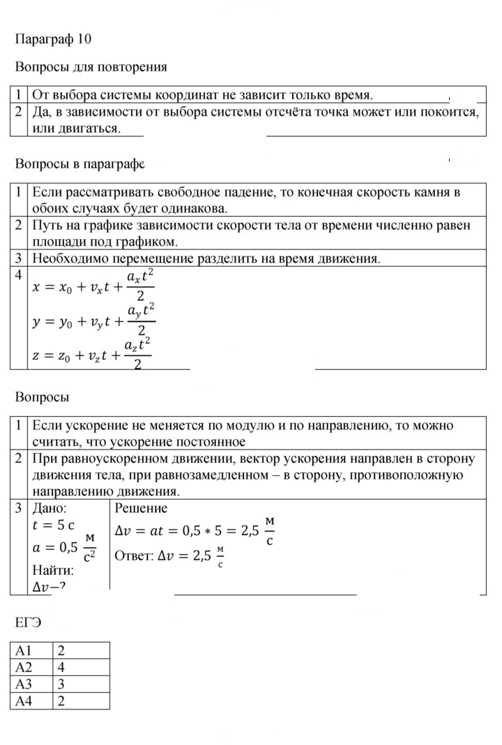 Скан решения номера 10