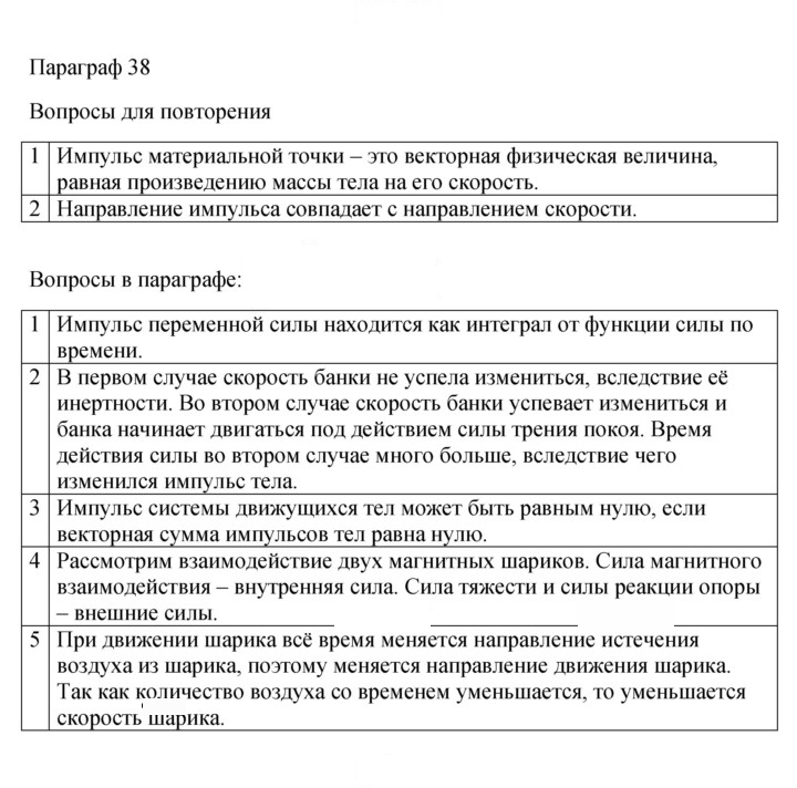 Скан решения номера 38