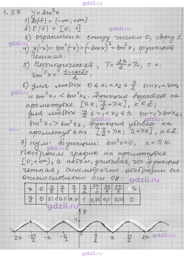 Скан решения номера 57