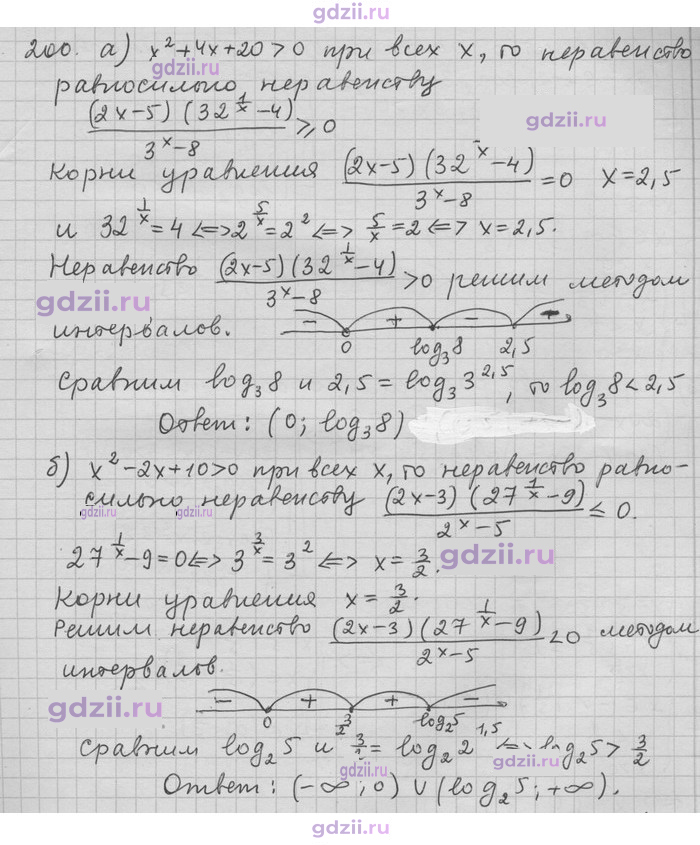 Скан решения номера 200