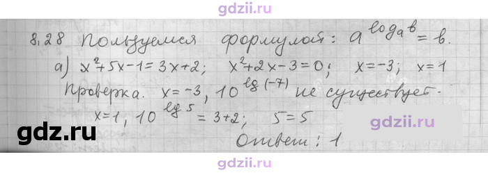 Скан решения номера 28
